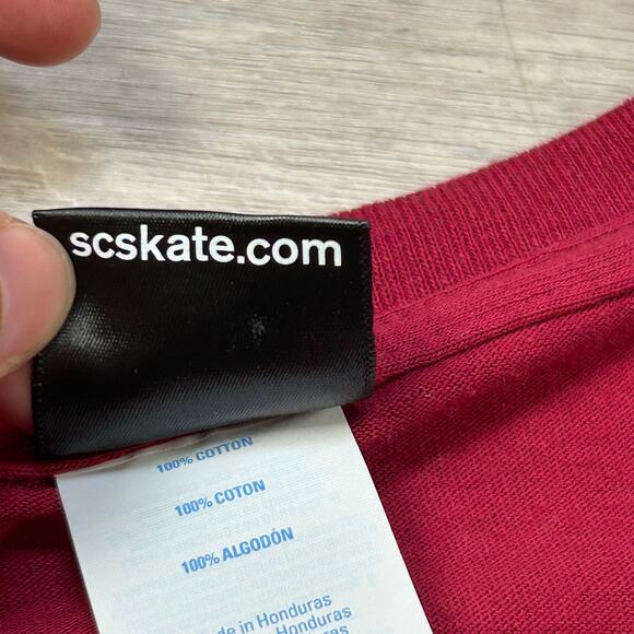 Santa Cruz Skateboards Red T-Shirt XL Checkerboard Logo Graphic Tee - Picture 5 of 6